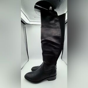 BareTraps Anika Over-The-Knee Black Boots Wide Calf Comfort Riding Style Size 8